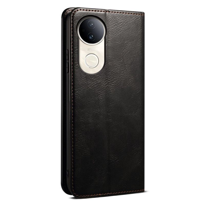 Kožené Pouzdro Vivo V50 5g Kryty Na Mobil Voskovaná Umělá Kůže