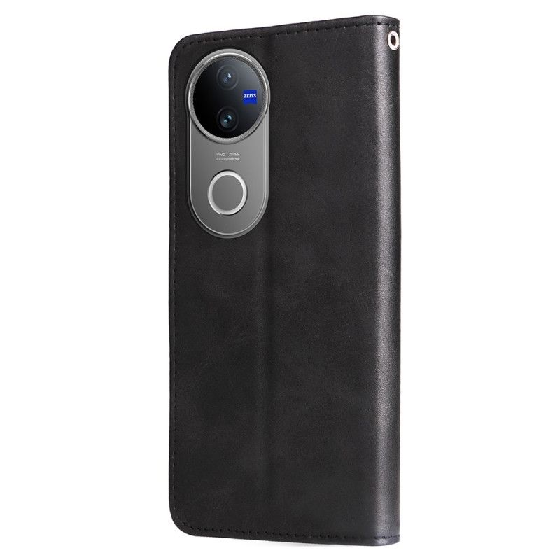 Kožený Kryt Na Vivo V50 5g Kapsa Na Zip