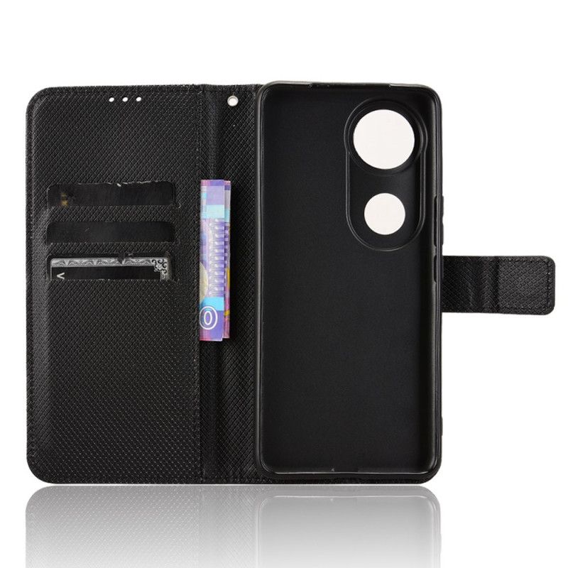 Kožený Kryt Vivo V50 5g Diamantová Textura