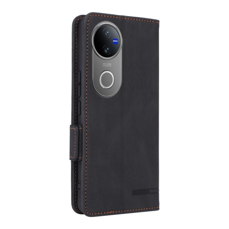 Kožený Kryt Vivo V50 5g Kovová Dekorace