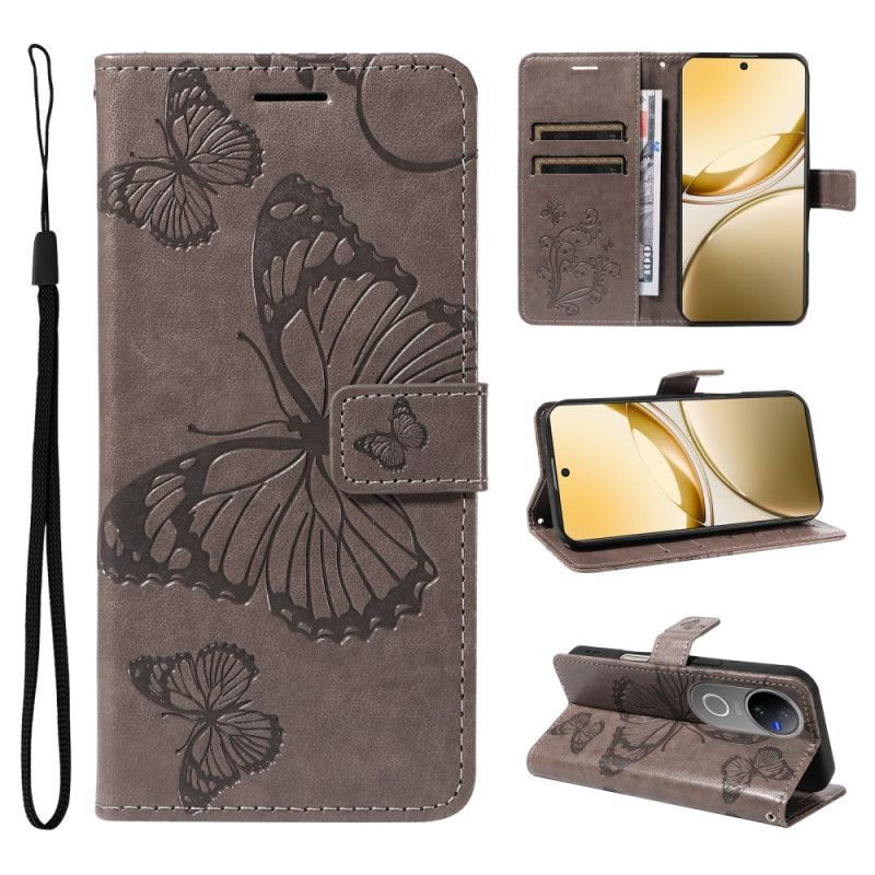 Kožený Kryt Vivo V50 5g Obří Motýli