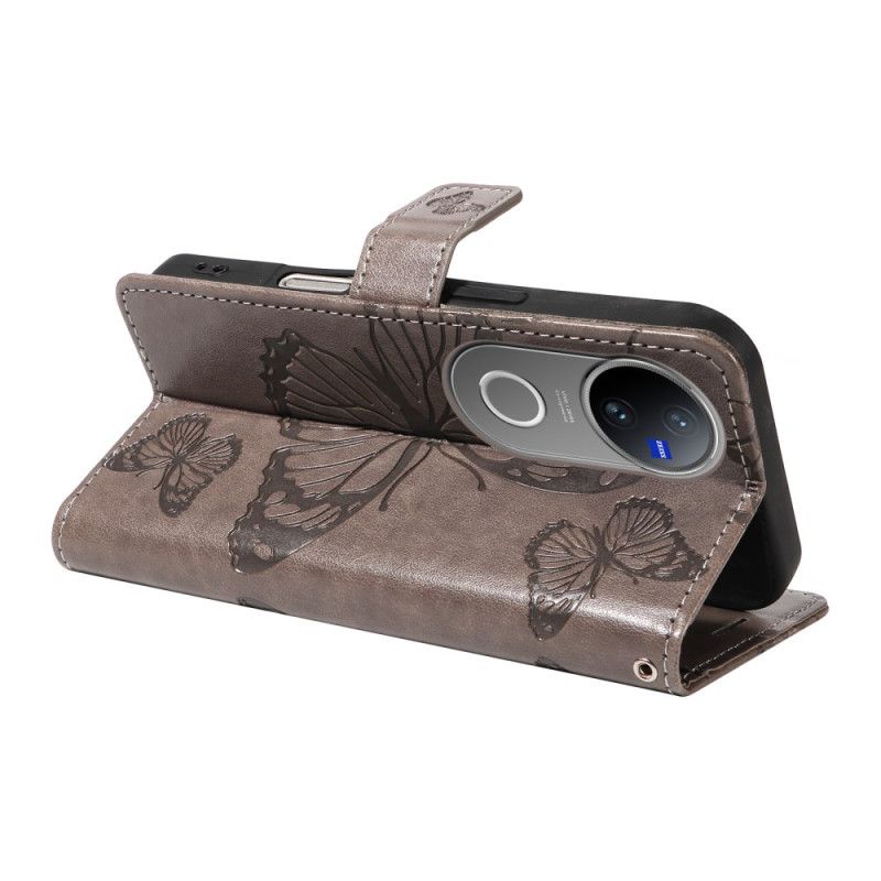 Kožený Kryt Vivo V50 5g Obří Motýli