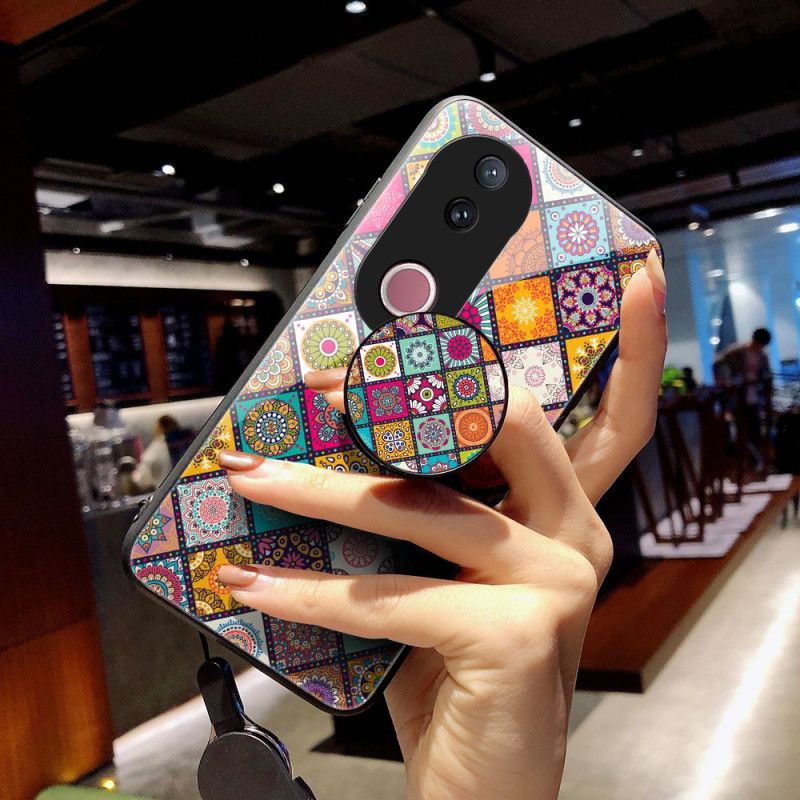 Kryt Na Vivo V50 5g Patchworkový Stojánek A Popruh