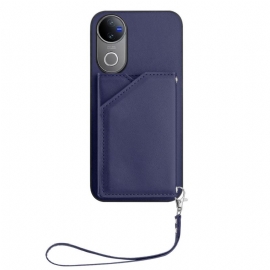 Kryt Vivo V50 5g Kryty Na Mobil Pouzdro Na Karty A Šňůrka Na Krk