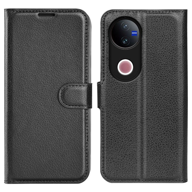 Peněženková Pouzdra Vivo V50 5g Kryty Na Mobil Umělá Kůže Liči