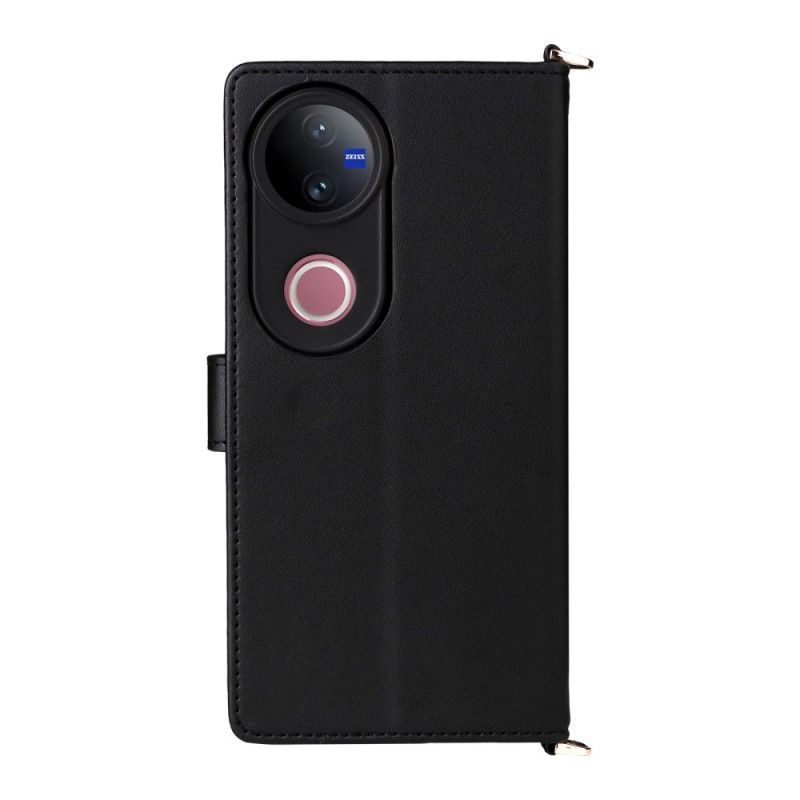 Peněženková Pouzdra Vivo V50 5g Prošívané S Popruhy