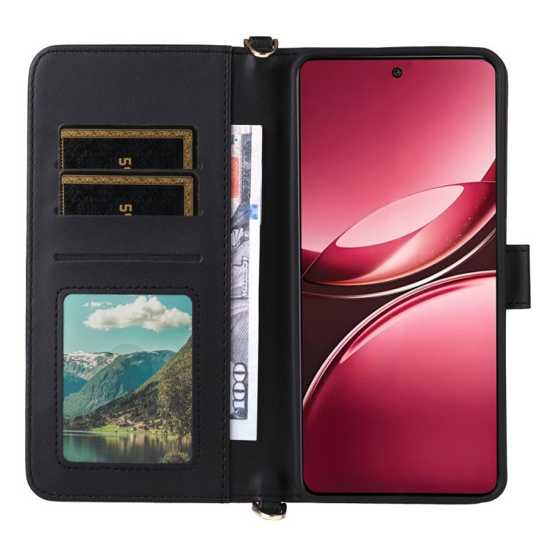 Peněženková Pouzdra Vivo V50 5g Prošívané S Popruhy