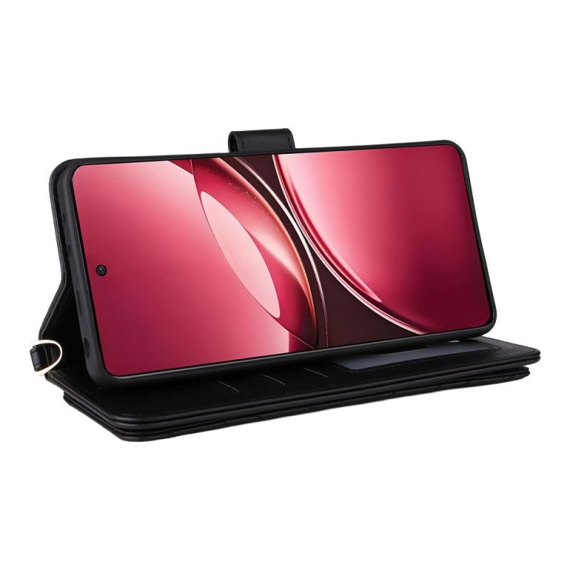 Peněženková Pouzdra Vivo V50 5g Prošívané S Popruhy