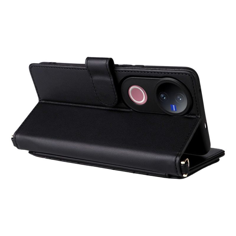 Peněženková Pouzdra Vivo V50 5g Prošívané S Popruhy