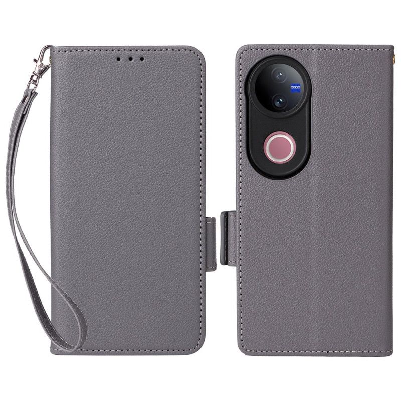 Peněženková Pouzdra Vivo V50 5g Umělá Kůže S Popruhem