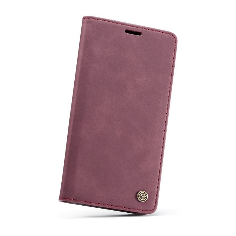 Flipové Pouzdro Na iPhone XS Max Golias Leather Effect - Červené Víno