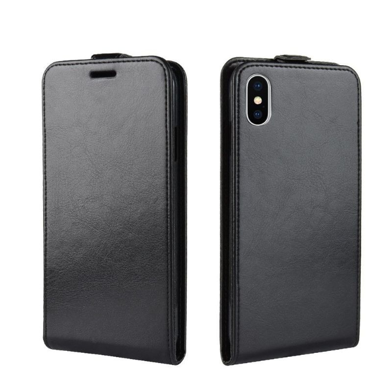Flipové Pouzdro Na iPhone XS Max Kožené Pouzdro Vertikální Umělá Kůže