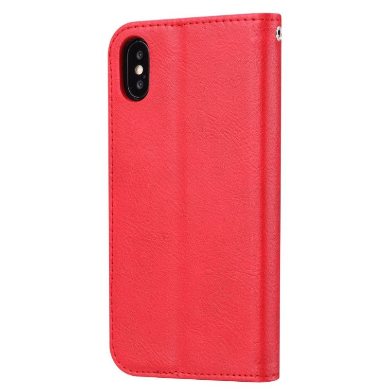 Flipové Pouzdro Na iPhone XS Max Kožený Efekt Pouzdra Na Stojan