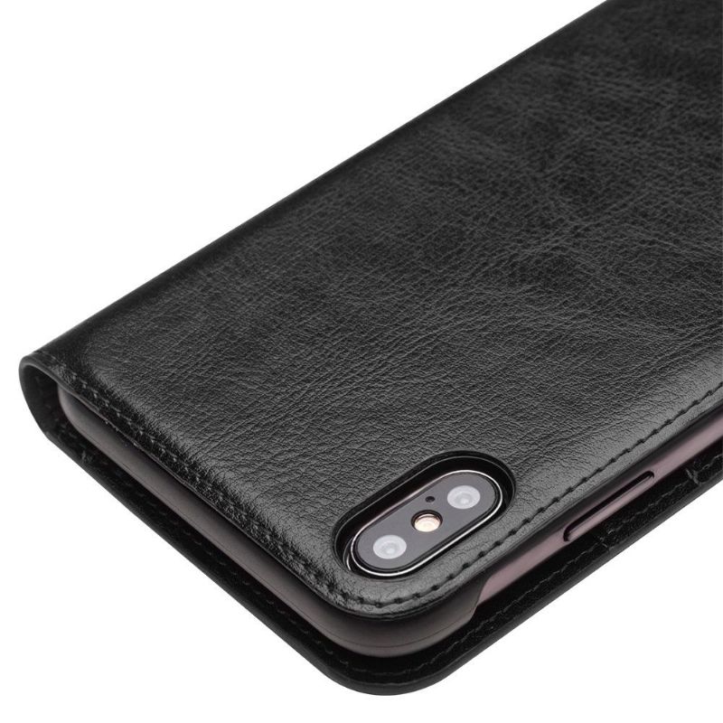 Flipové Pouzdro Na iPhone XS Max Pravá Kůže
