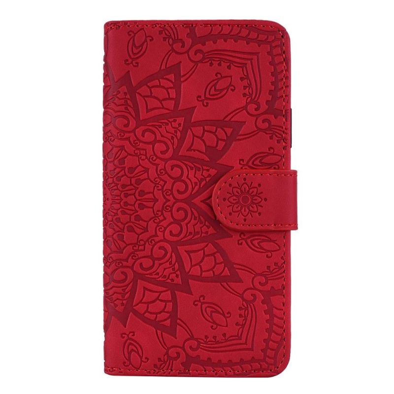 Kožené Pouzdro Na iPhone XS Max Leïla - Orientální Květina