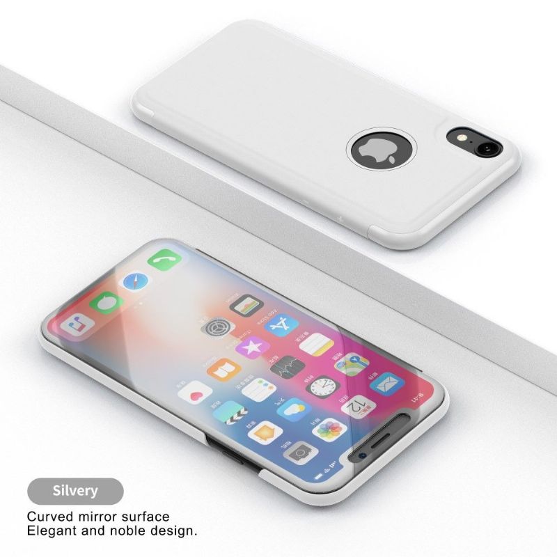 Kryt Na iPhone XS Max Flipové Pouzdro Zrcadlový Efekt