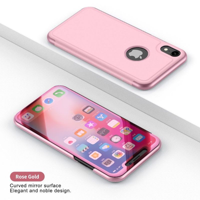 Kryt Na iPhone XS Max Flipové Pouzdro Zrcadlový Efekt