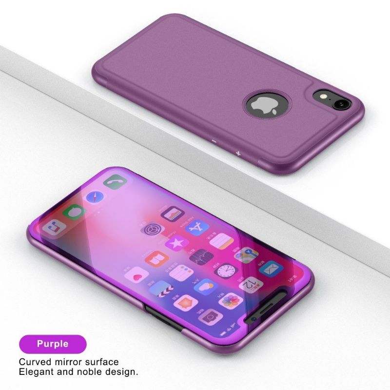 Kryt Na iPhone XS Max Flipové Pouzdro Zrcadlový Efekt