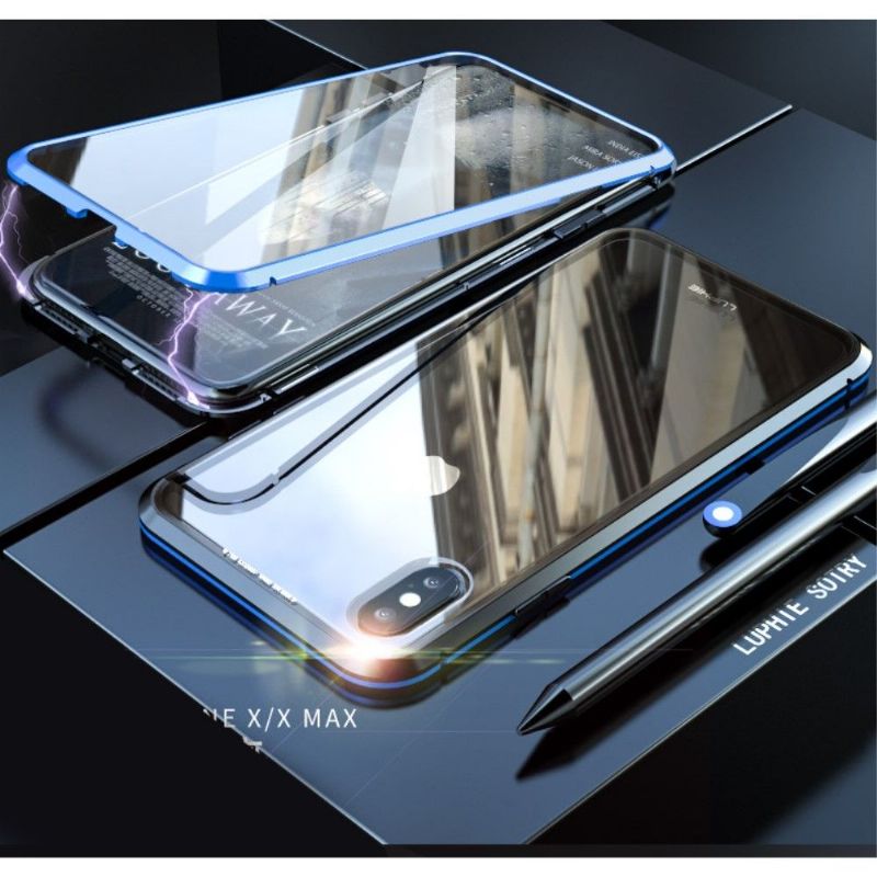 Kryt Na iPhone XS Max Integrální 360 Stupňů S Tvrzeným Sklem