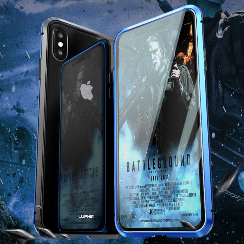 Kryt Na iPhone XS Max Integrální 360 Stupňů S Tvrzeným Sklem