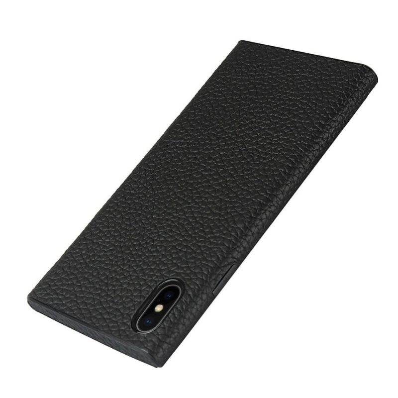 Kryt Na iPhone XS Max Kožený Efekt S Řemínkem