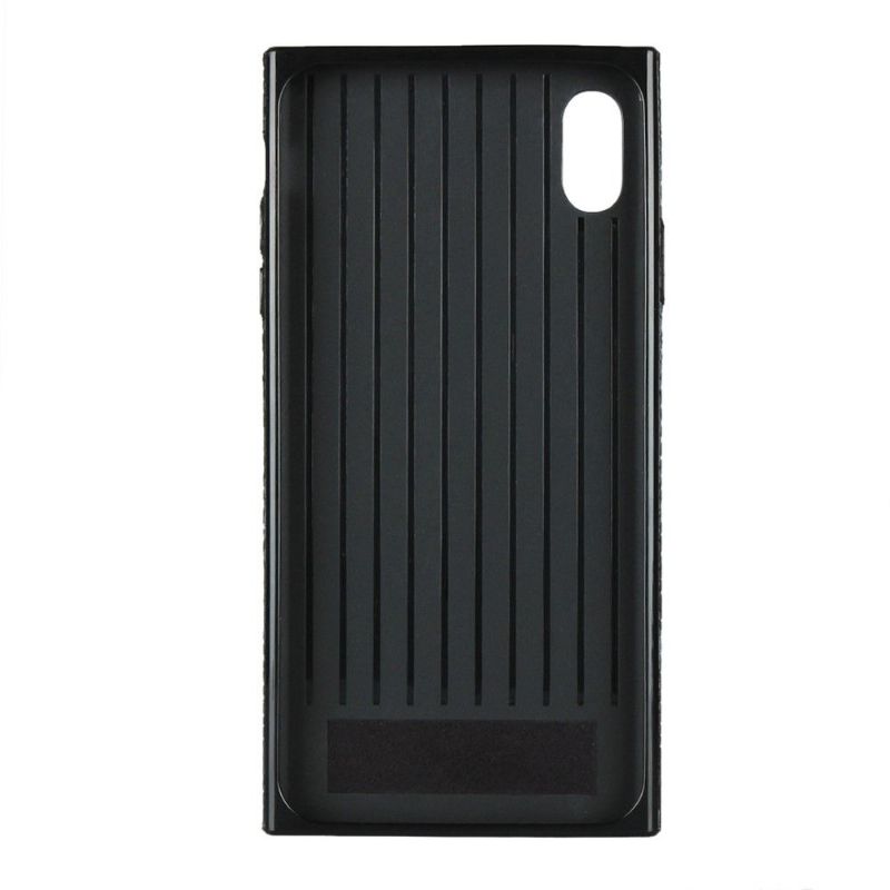 Kryt Na iPhone XS Max Kožený Efekt S Řemínkem