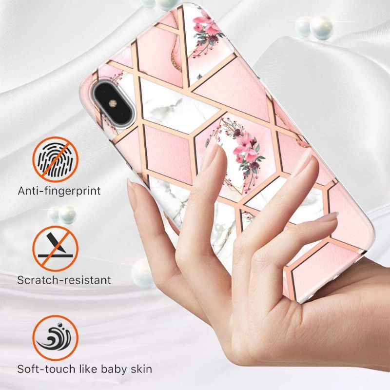 Kryt Na iPhone XS Max Mramor A Koruna Květin
