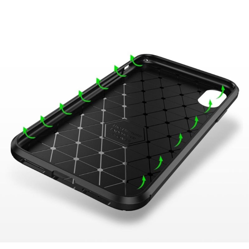 Kryt Na iPhone XS Max Styl Uhlíkových Vláken