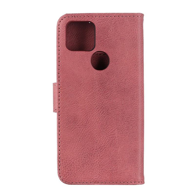 Flipové Pouzdro Na Google Pixel 5 Držák Karet S Koženými Efekty Khazneh