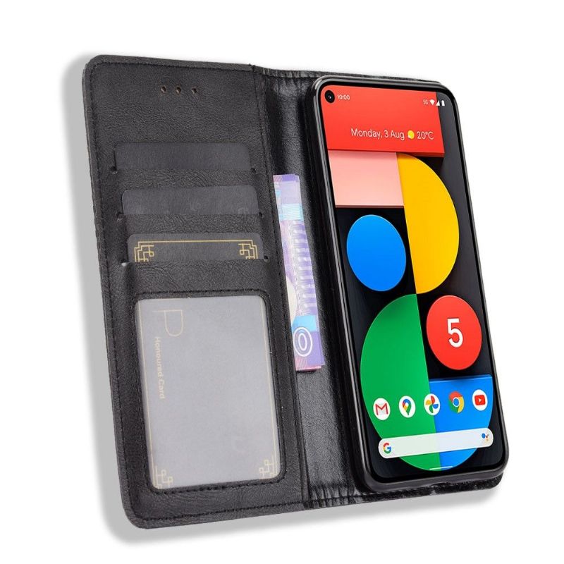 Kožené Pouzdro Na Google Pixel 5 Kůže Ve Stylu Cirénius