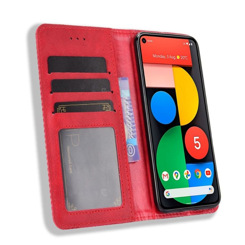 Kožené Pouzdro Na Google Pixel 5 Kůže Ve Stylu Cirénius