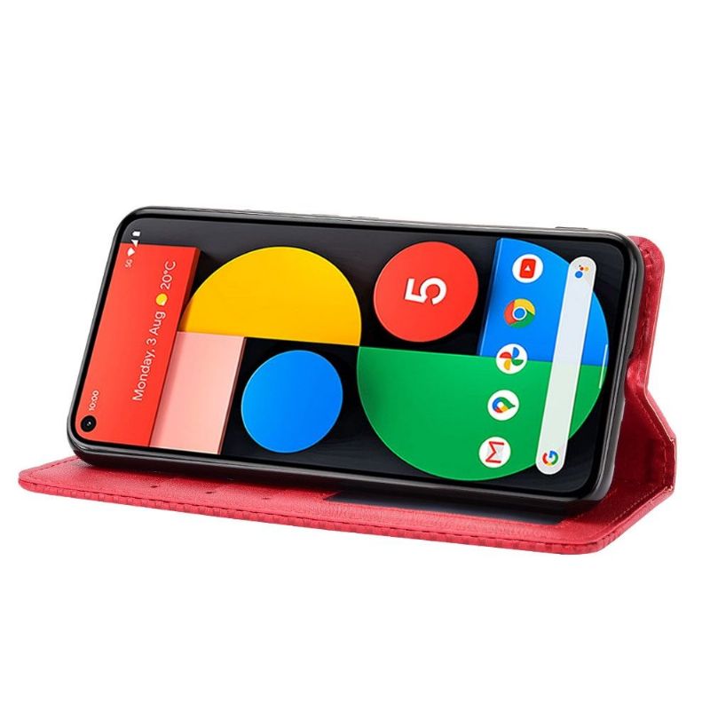 Kožené Pouzdro Na Google Pixel 5 Kůže Ve Stylu Cirénius