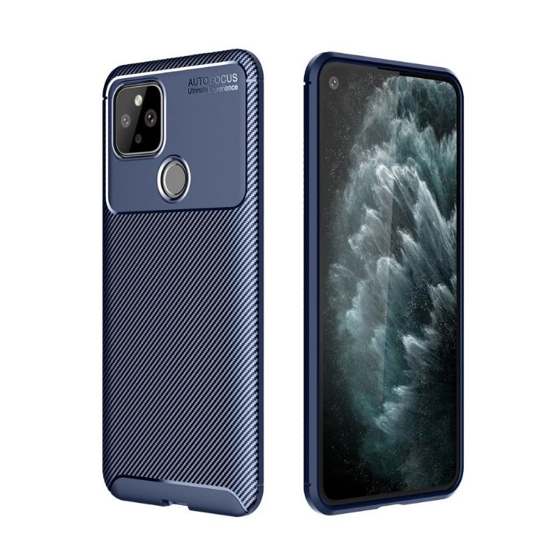 Kryt Na Google Pixel 5 Efekt Uhlíkových Vláken