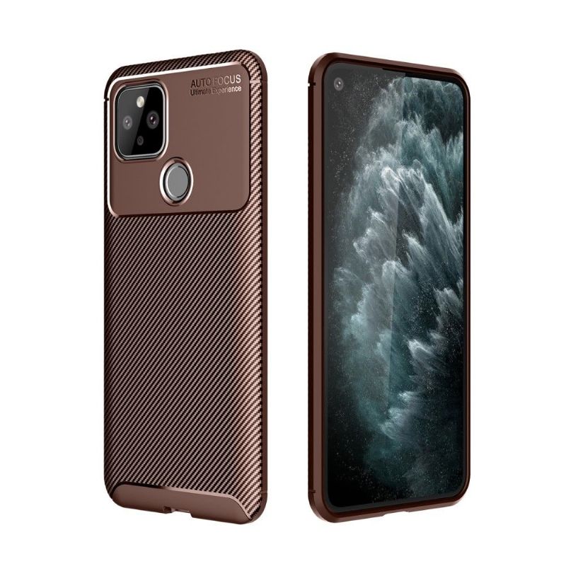 Kryt Na Google Pixel 5 Efekt Uhlíkových Vláken