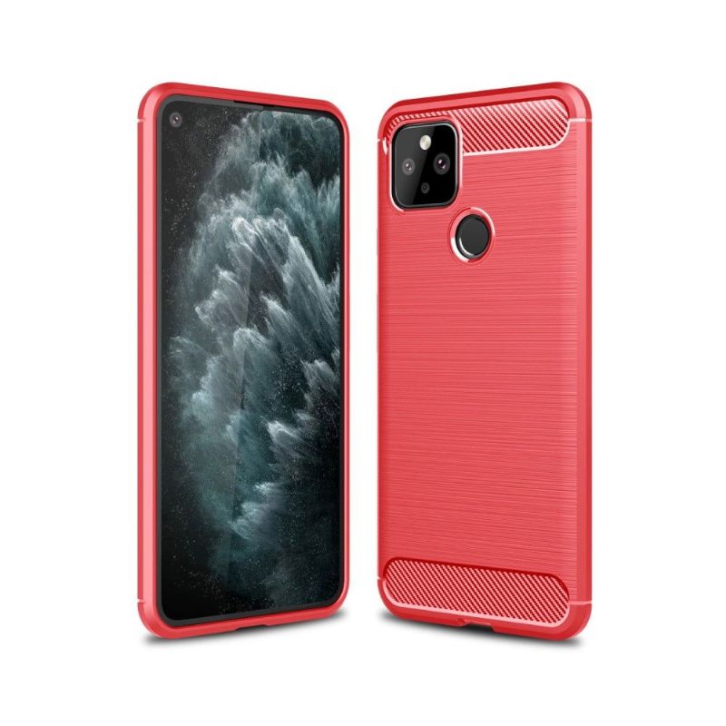 Kryt Na Google Pixel 5 Flexibilní Kartáčovaný Efekt