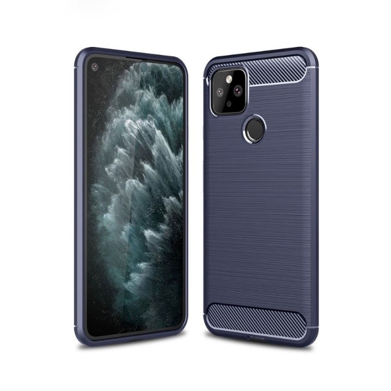 Kryt Na Google Pixel 5 Flexibilní Kartáčovaný Efekt