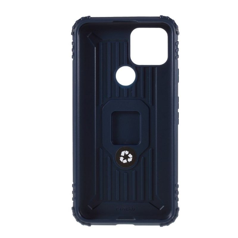 Kryt Na Google Pixel 5 Karbonový Vzhled S Opěrným Kroužkem