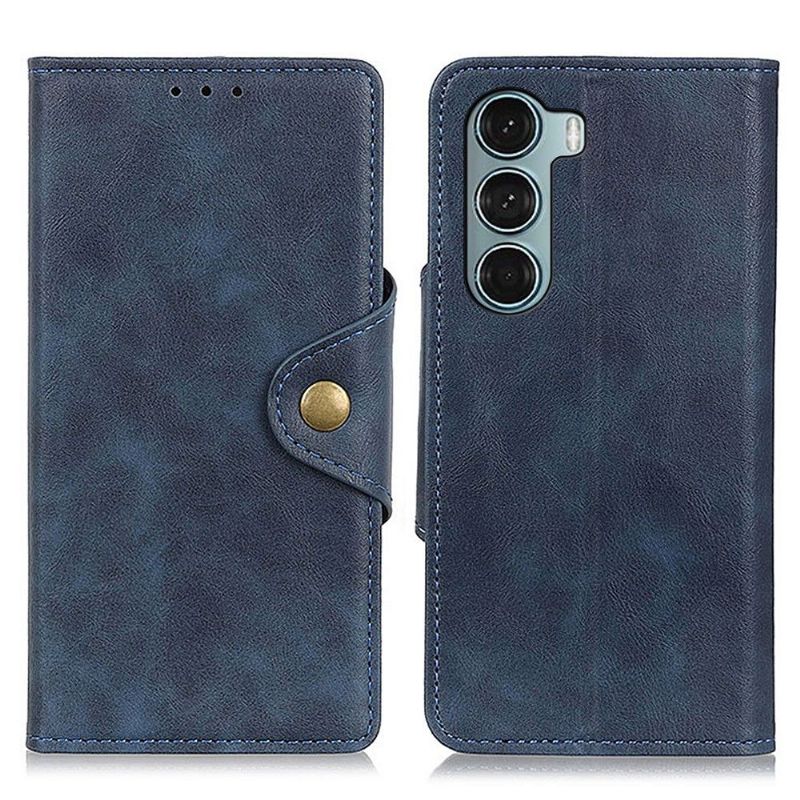 Flipové Pouzdro Na Motorola Moto G200 5G Full Protect Matná Umělá Kůže