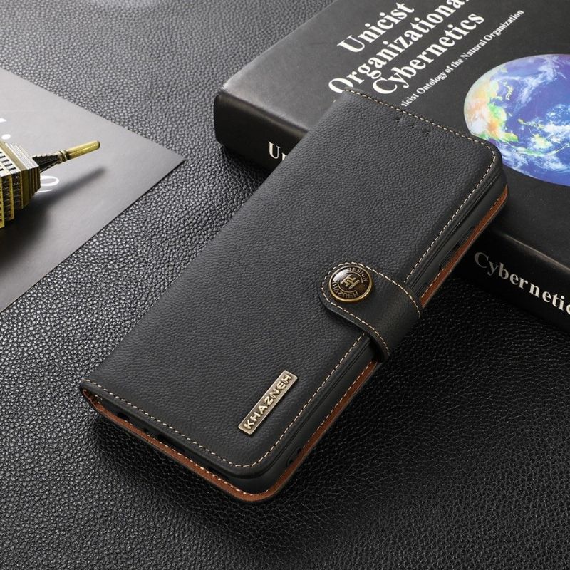 Flipové Pouzdro Na Motorola Moto G200 5G Klasická Kůže Khazneh