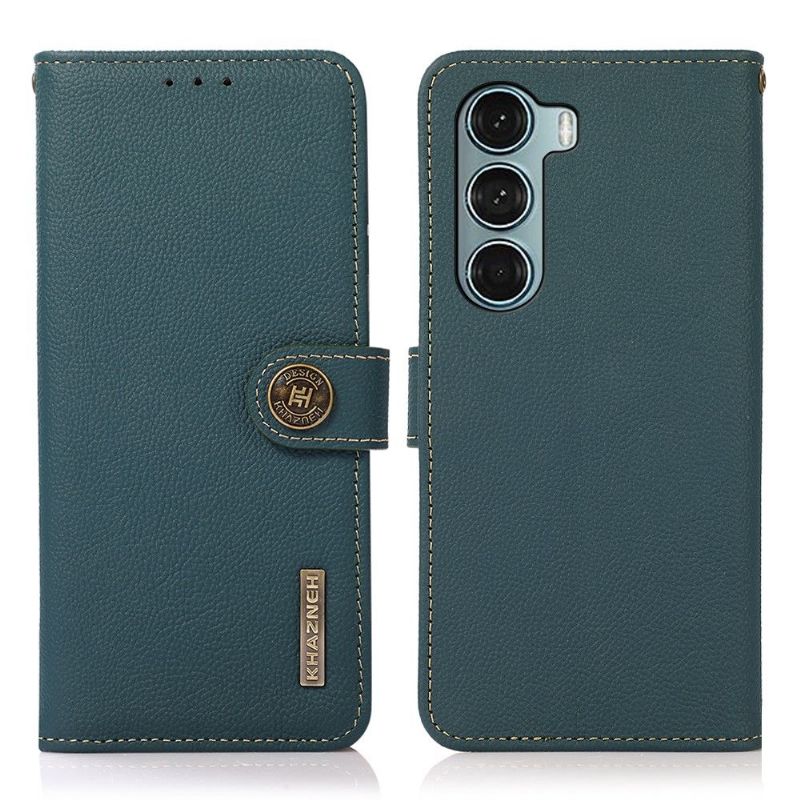 Flipové Pouzdro Na Motorola Moto G200 5G Klasická Kůže Khazneh
