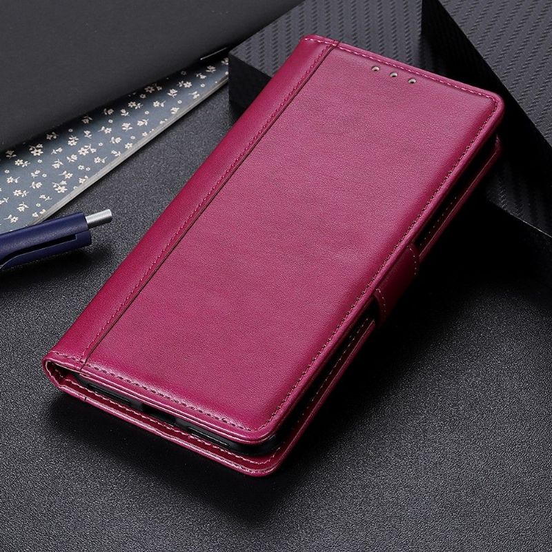 Flipové Pouzdro Na Motorola Moto G200 5G Kožené Pouzdro Umělá Kůže Cerena Folio