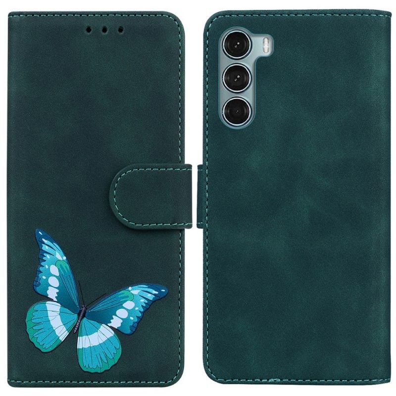 Flipové Pouzdro Na Motorola Moto G200 5G Ochranný Ochrana Proti Barevným Motýlům