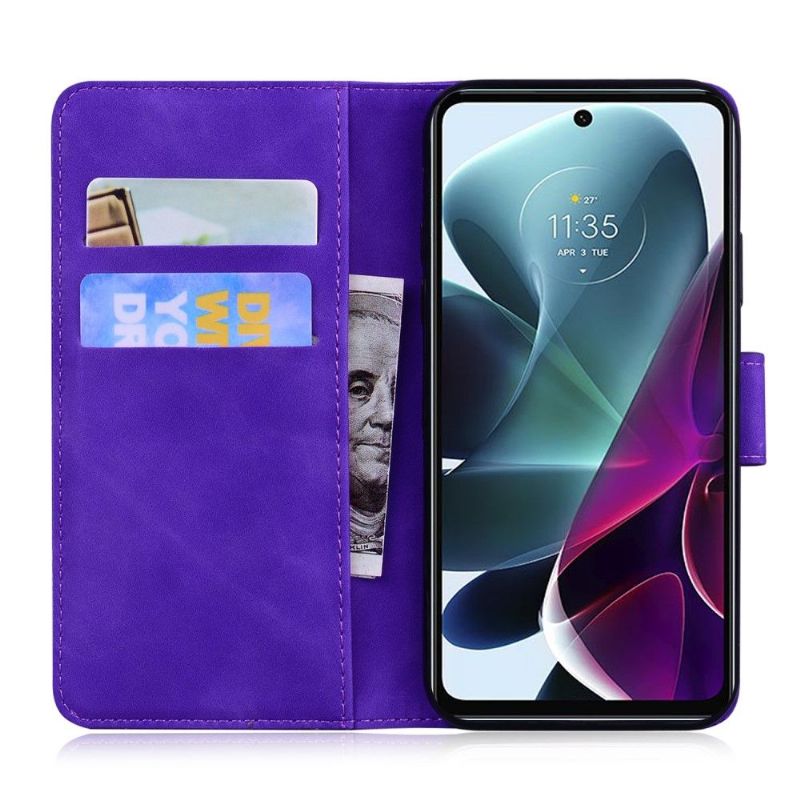 Flipové Pouzdro Na Motorola Moto G200 5G Římský Měkký Dotek