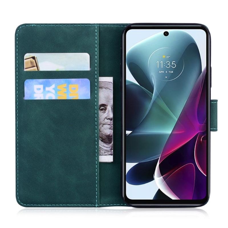 Flipové Pouzdro Na Motorola Moto G200 5G Římský Měkký Dotek