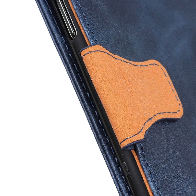 Kožené Pouzdro Folio Na Motorola Moto G200 5G Klasická Umělá Kůže Edouard