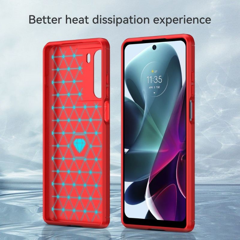 Kryt Na Motorola Moto G200 5G Flexibilní Kartáčovaný Efekt