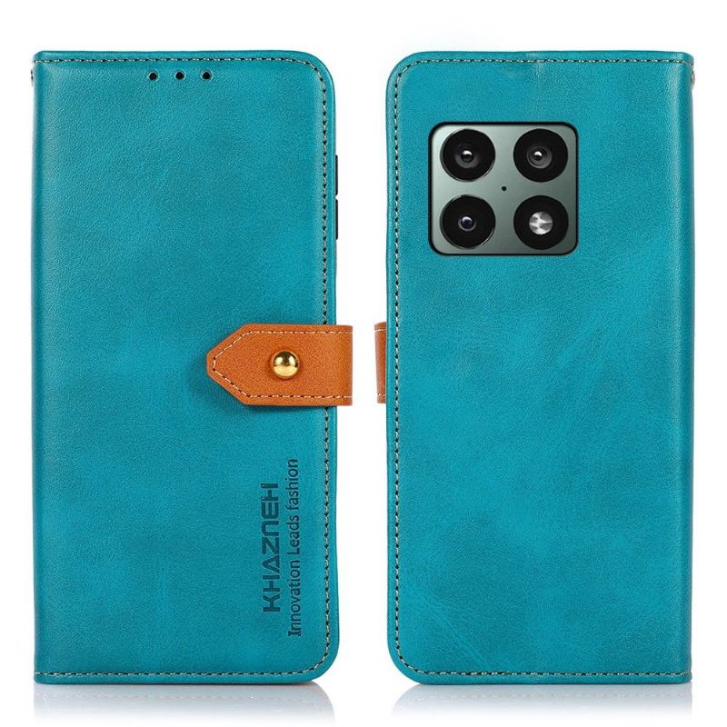 Flipové Pouzdro Na OnePlus 10 Pro Khazneh Bicolor Umělá Kůže