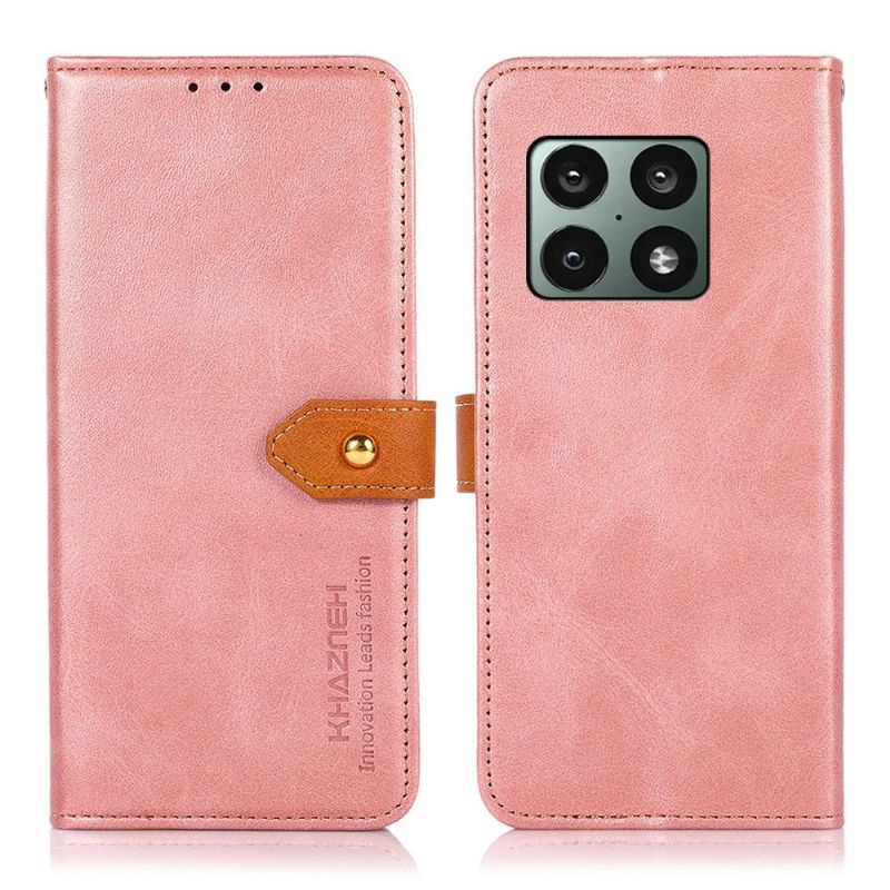 Flipové Pouzdro Na OnePlus 10 Pro Khazneh Bicolor Umělá Kůže