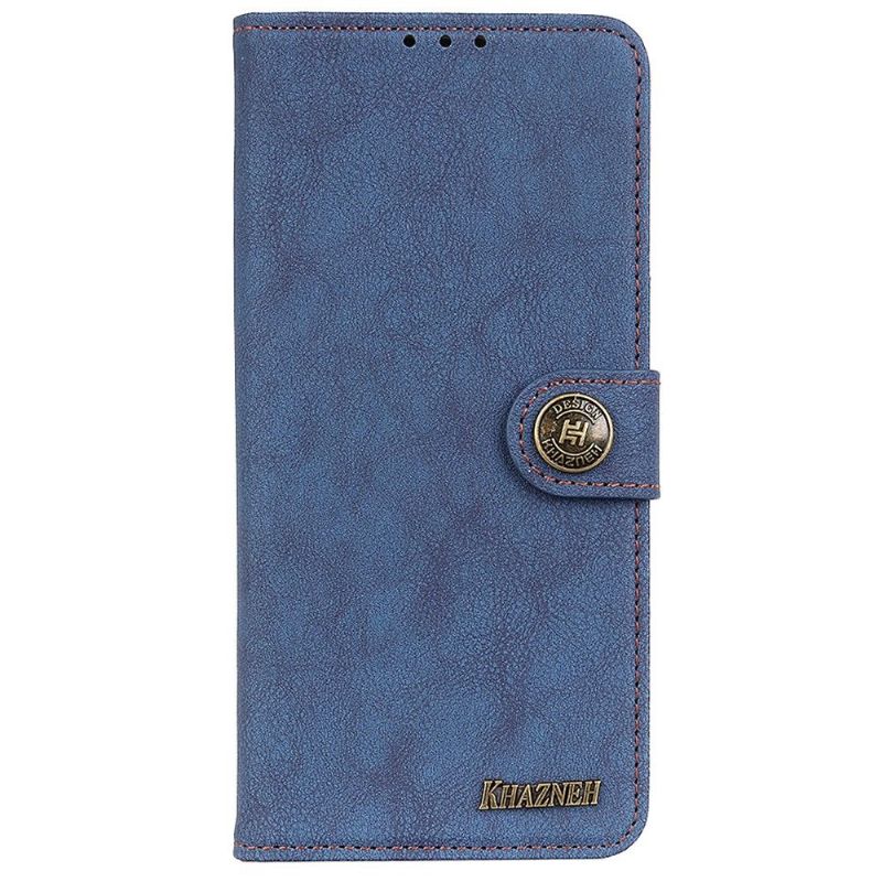 Flipové Pouzdro Na OnePlus 10 Pro Khazneh Retro Kožený Efekt
