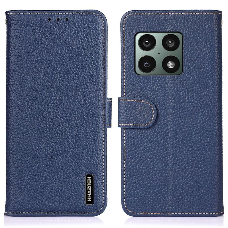 Flipové Pouzdro Na OnePlus 10 Pro Khazneh Zrnitá Kůže